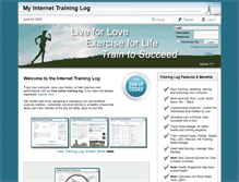 Tablet Screenshot of internettraininglog.com
